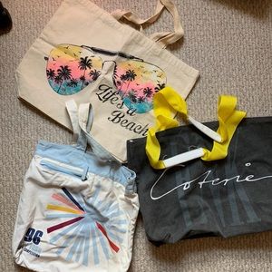 Canvas tote bag bundle of 2